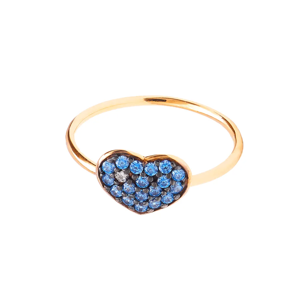 Anello Luce del Mio Cuore Blu