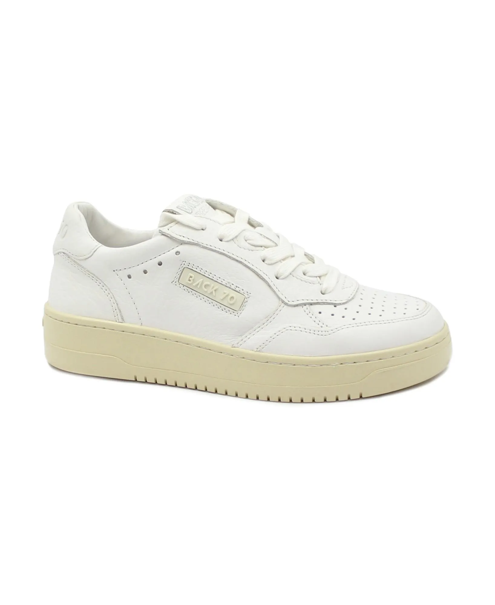 BACK 70 8001-875  bianco scarpe donna pelle sneakers lacci