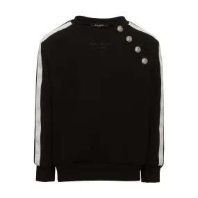 Balmain maglia in punto milano con banda logo