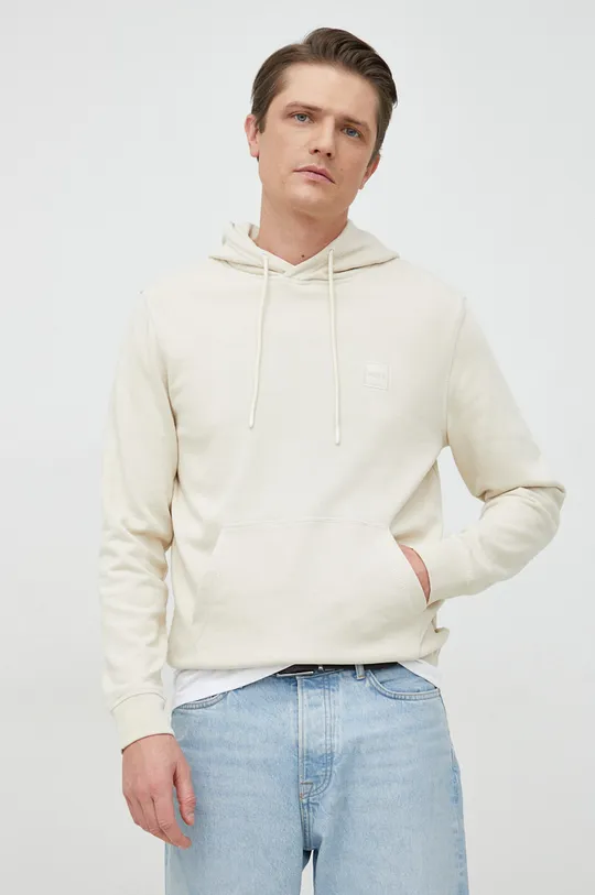 BOSS felpa in cotone BOSS CASUAL