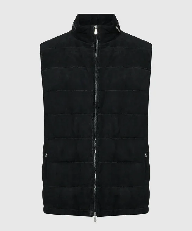 Brunello Cucinelli Gilet in piumino nero M0PCL1924