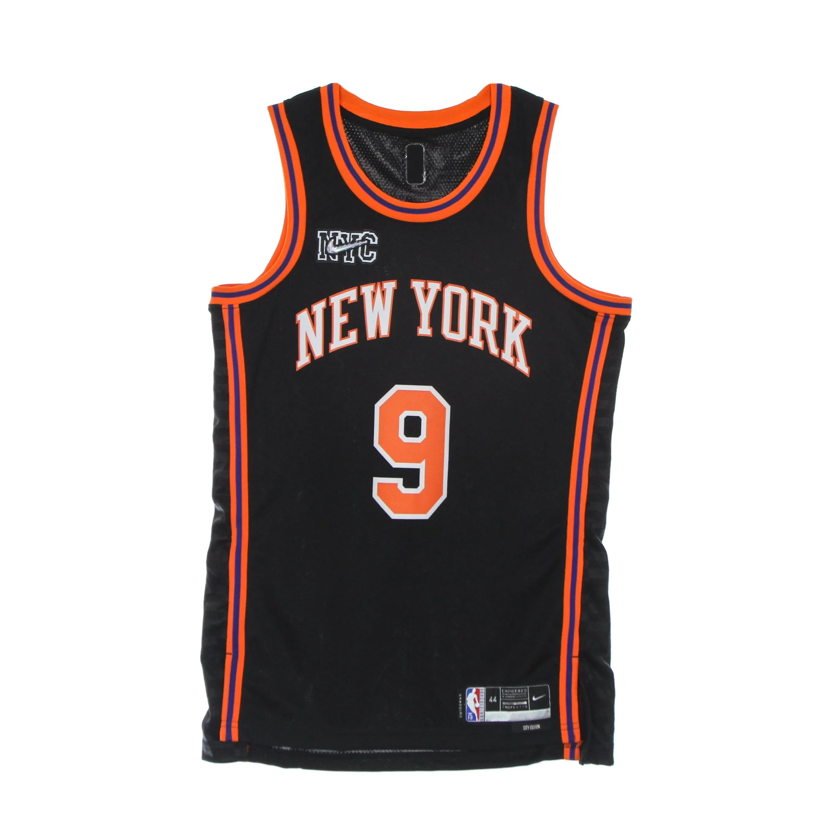 Canotta Basket Uomo Nba Dri Fit Swingman Jersey City Edition No 9 Rj Barrett Neykni Black