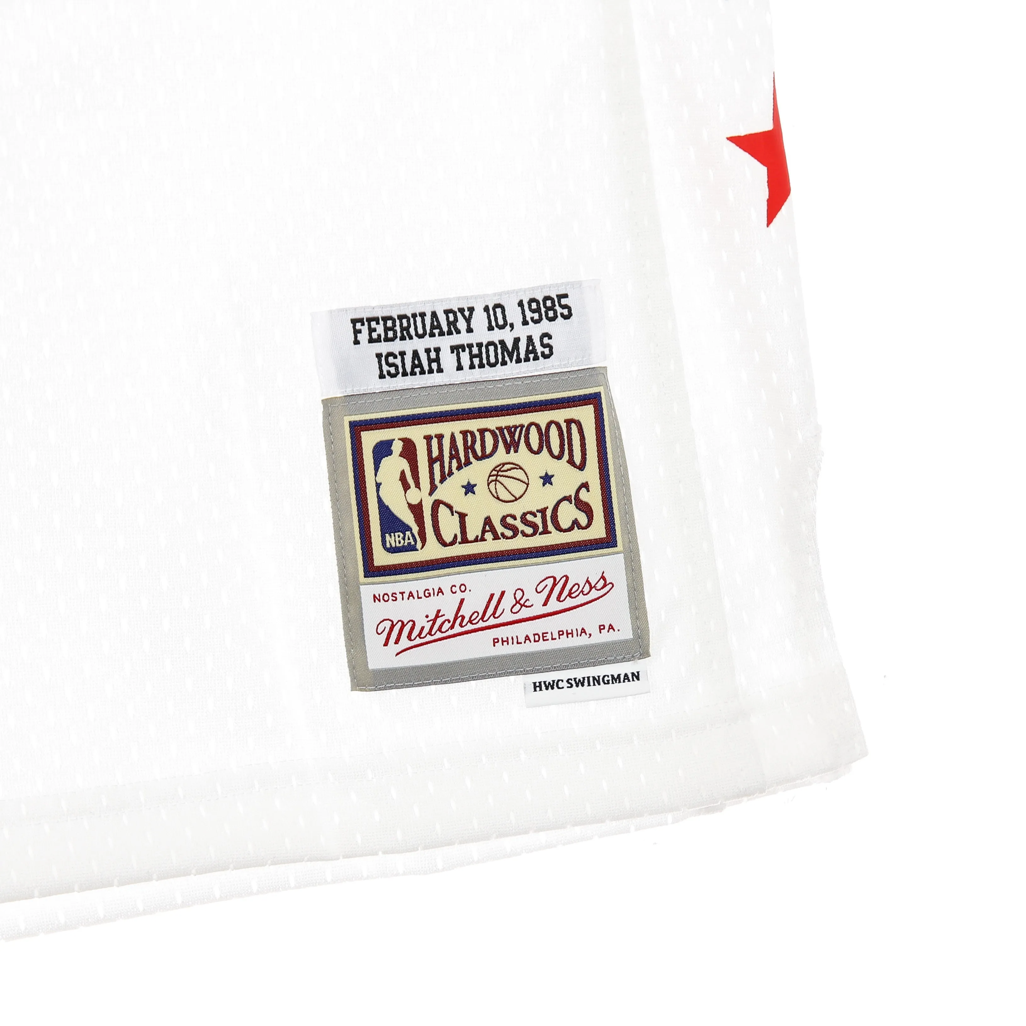 Canotta Basket Uomo Nba Swingman Jersey Hardwood Classics No.11 Isiah Thomas All Star Game East 1985 White