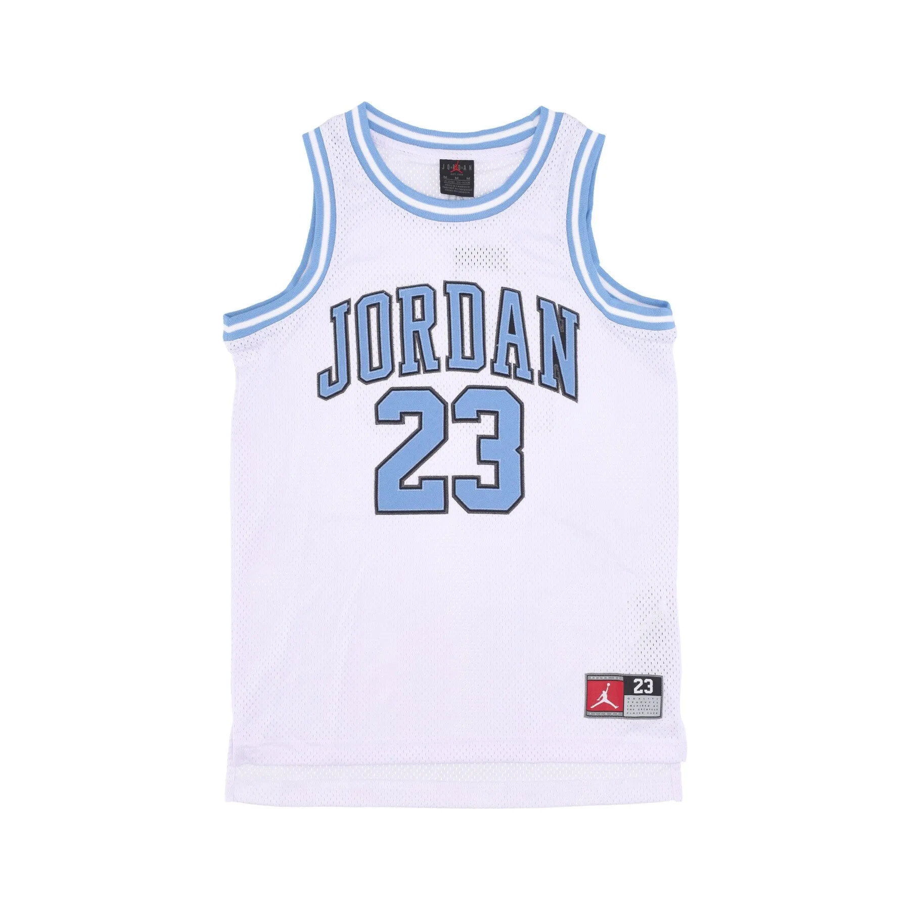 Canotta Tipo Basket Ragazzo Jordan 23 Jersey White/university Blue