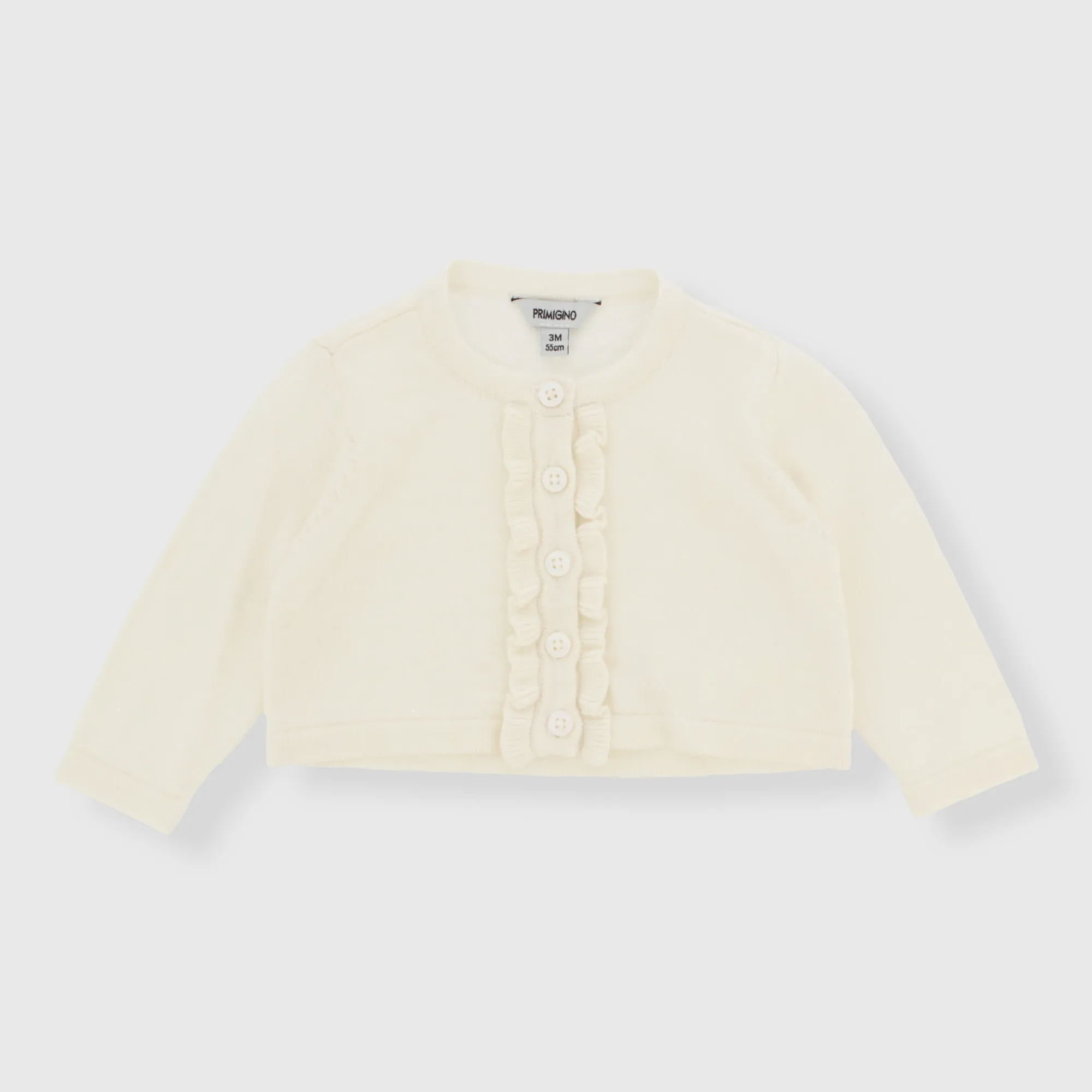 Cardigan in maglia da neonata, BIANCO            
