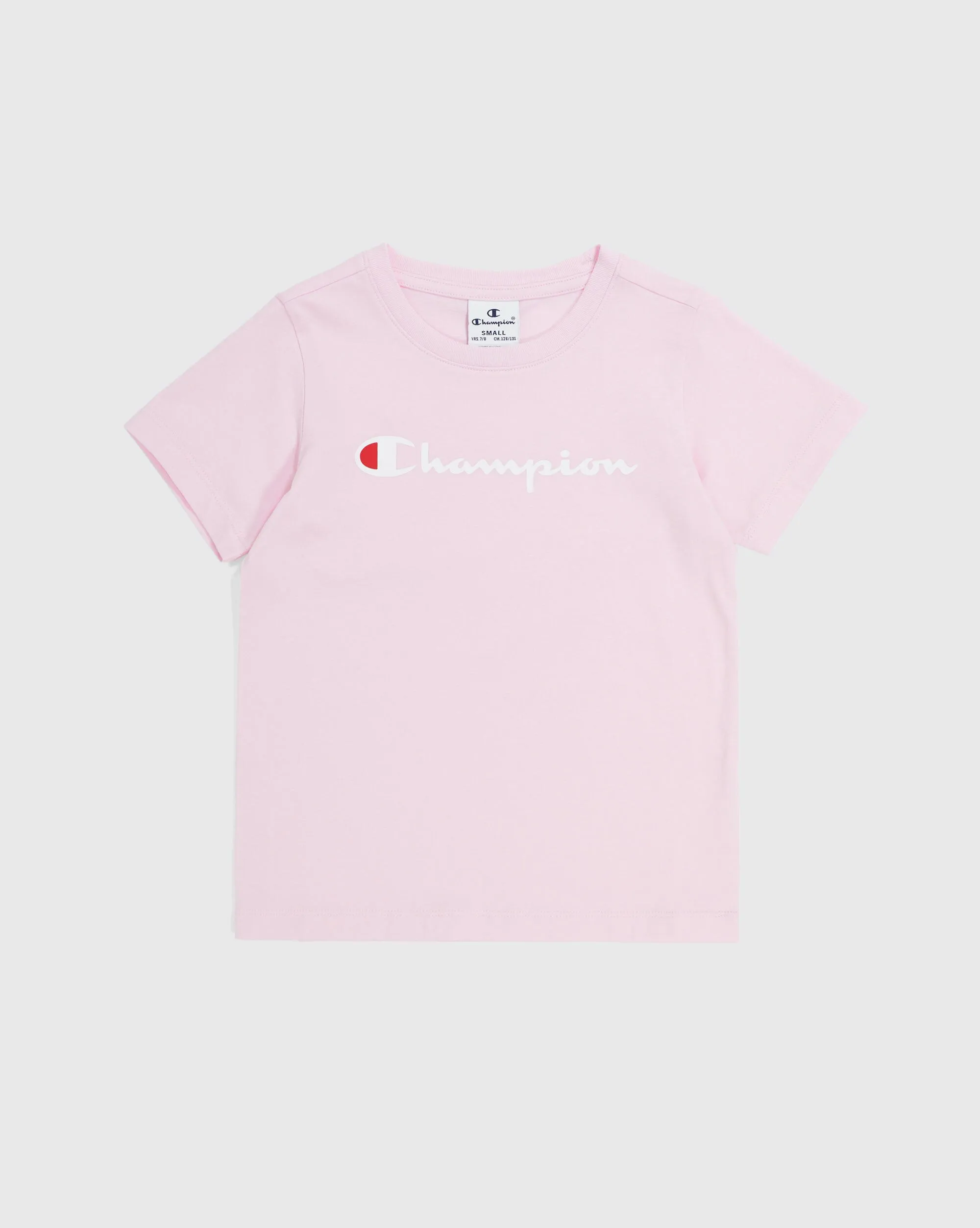 Champion T-Shirt In Jersey Con Logo Champion Rosa Bambina