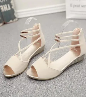 Comemore 2023 Elegant Women Summer Shoes Wedge Heel Ladies Shoe Woman Sandal Female Black Red Blue Peep Toe Low Heels Sa