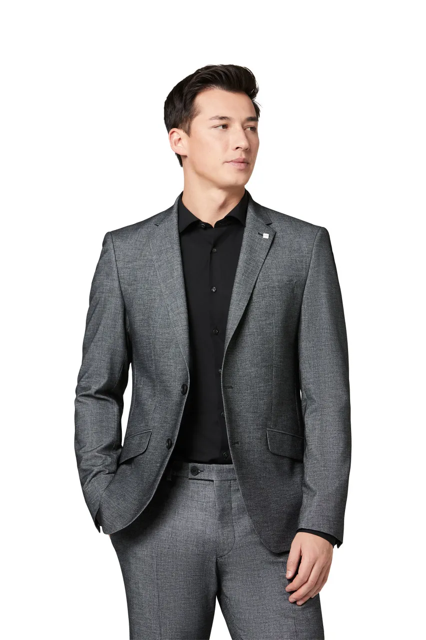 Dark grey slim fit hyperstretch digel dress