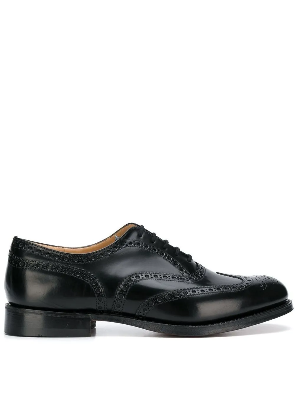 Derby blucher stringata con cuciture a mano sul sottocchiello