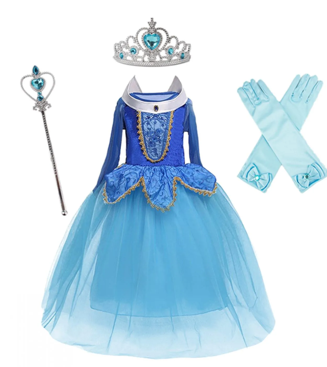 Fancy Girl Carnival Cosplay Dress 410t Kids Evening Party Princess Long Robe Bambini Compleanno Disguise Disfraz Pasqua V