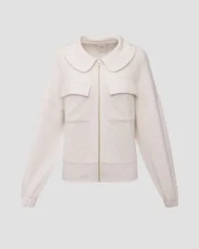 Felpa beige da donna Varley Lisburn Zip Through