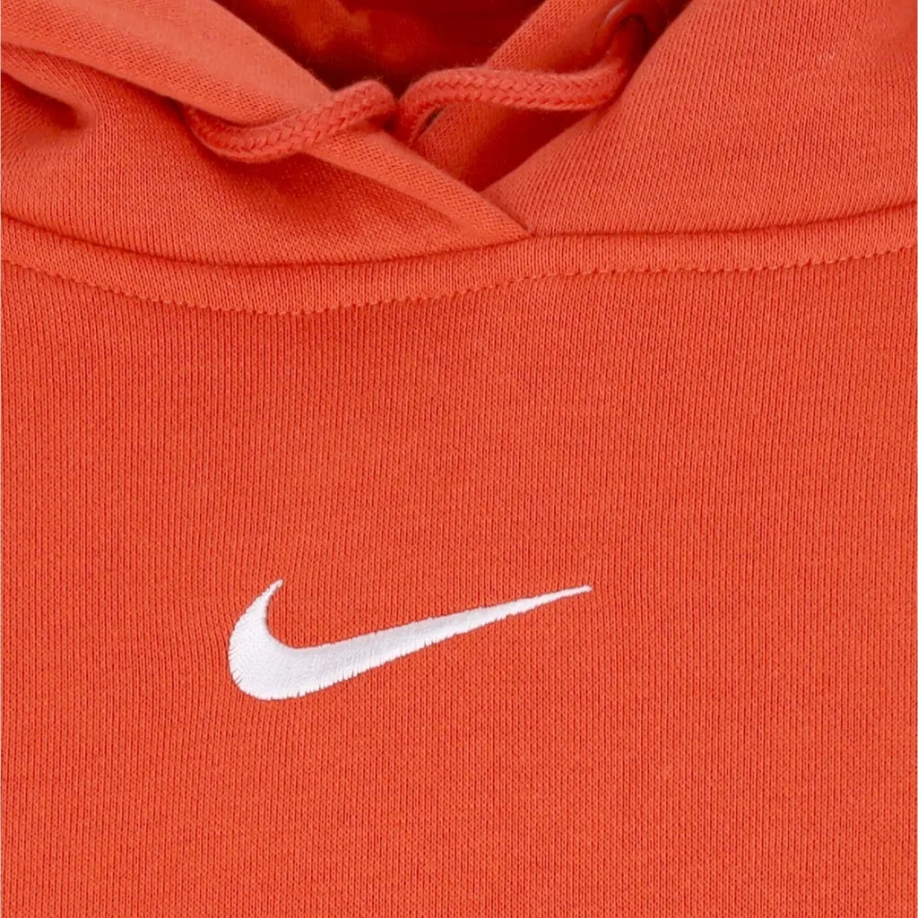 felpa cappuccio donna sportswear phoenix fleece oversized pullover hoodie MANTRA ORANGE/SAIL