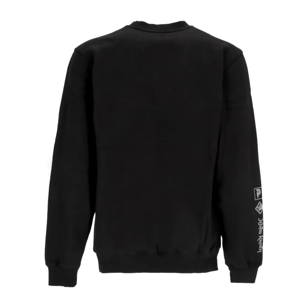 felpa cappuccio uomo fushiguro crewneck x jujutsu kaisen BLACK