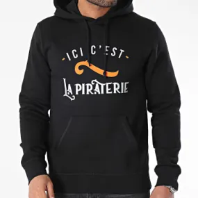 Felpa con cappuccio Ici C'est La Piraterie Nero Grigio Arancione