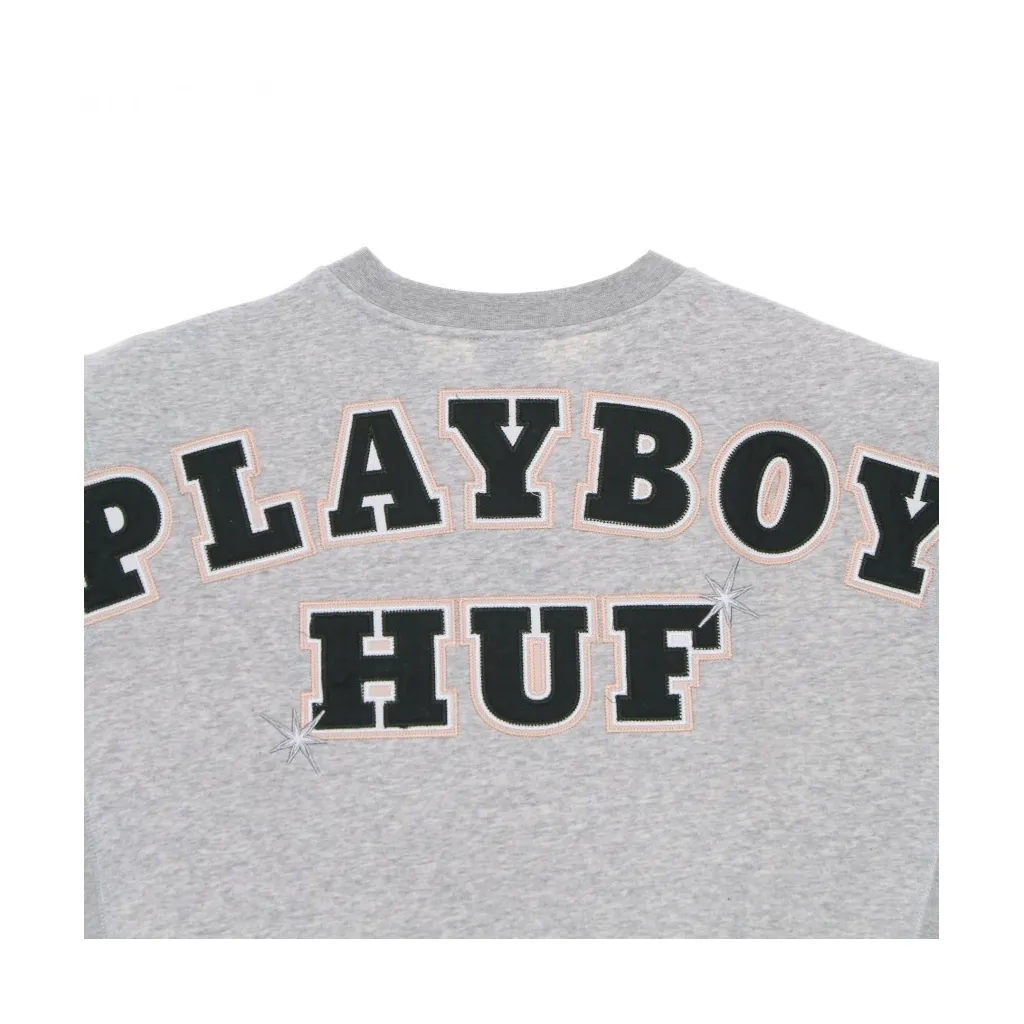 felpa girocollo uomo rabbit head crew x playboy GREY HEATHER