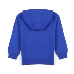 Felpa Hoodie Blu Royal Con Striscia Nera