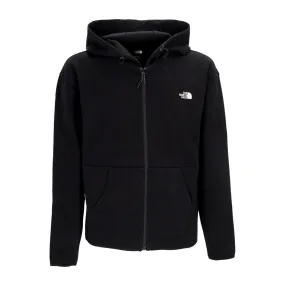 Felpa Leggera Cappuccio Zip Uomo Tech Full-zip Hoodie Black