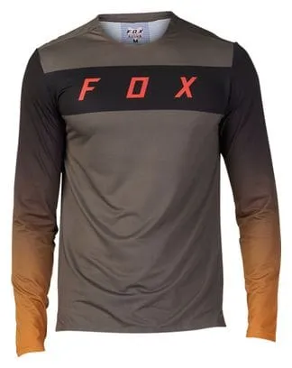 Fox Flexair Long Sleeve Jersey Brown