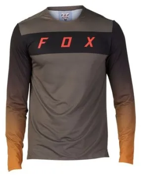 Fox Flexair Long Sleeve Jersey Brown