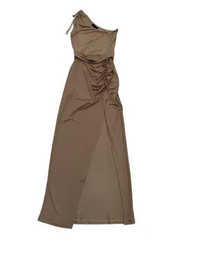 Gaelle  ---------    ------------ Abito lungo monospalla in jersey - Beige