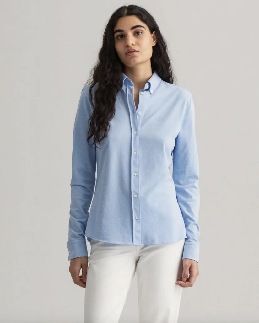 Gant camicia donna in jersey vestibilità slim 4320168