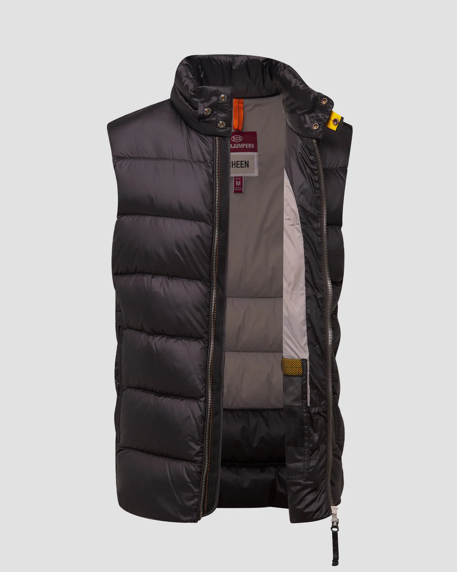 Gilet nero con piumino da uomo Parajumpers Jeordie 24WMPMPUSX01-541