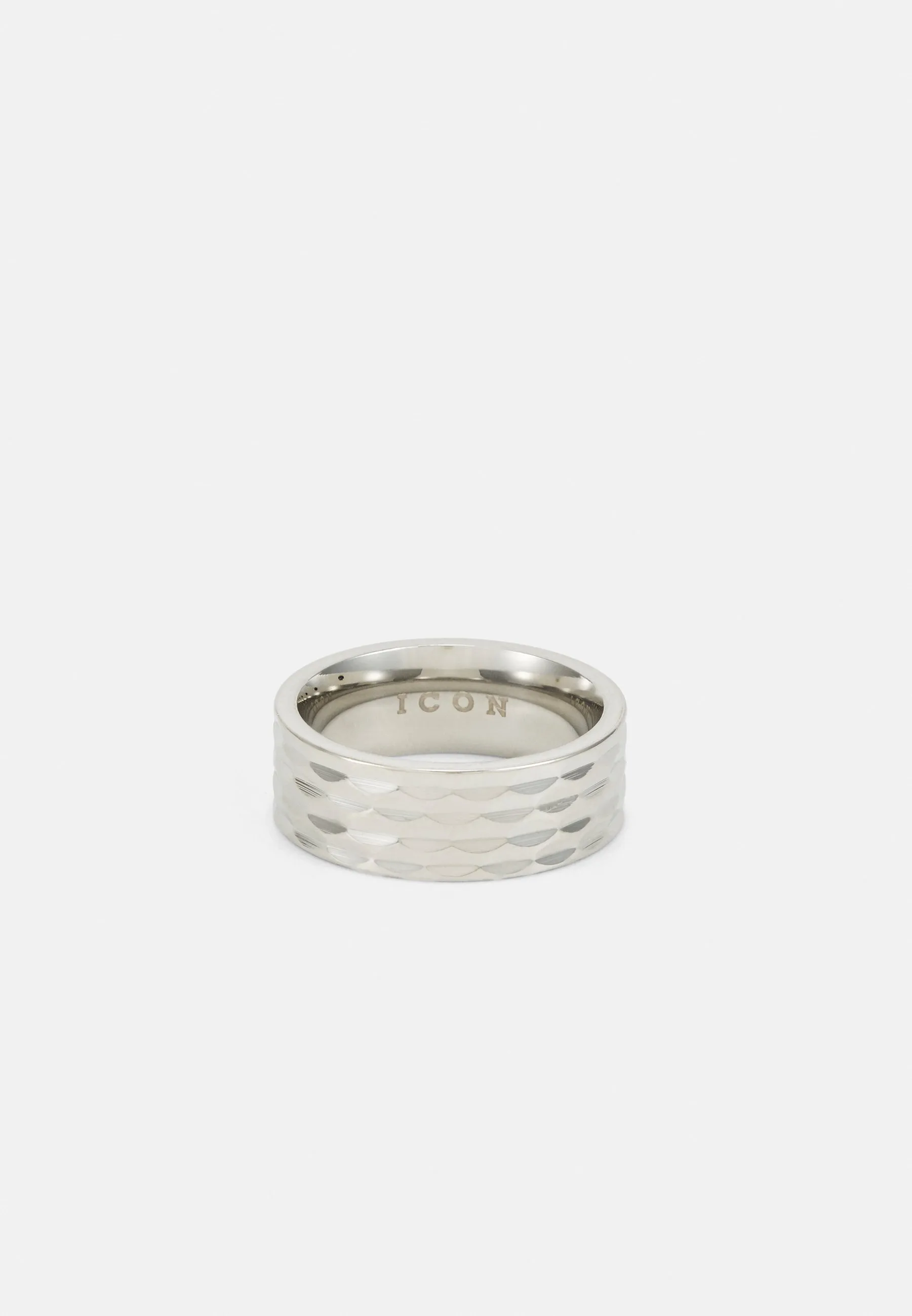 HAMMERED DETAIL WIDE BAND  - Anello