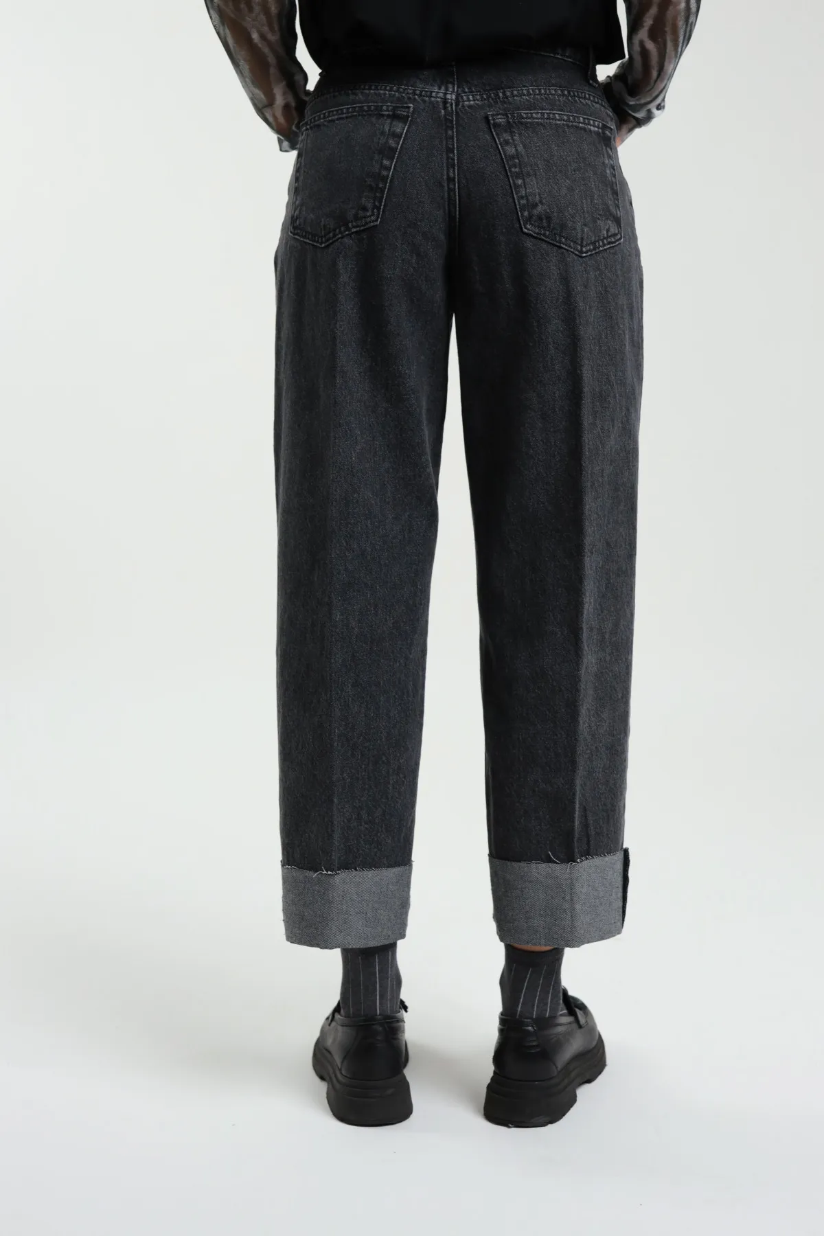 Jeans Con Risvolto