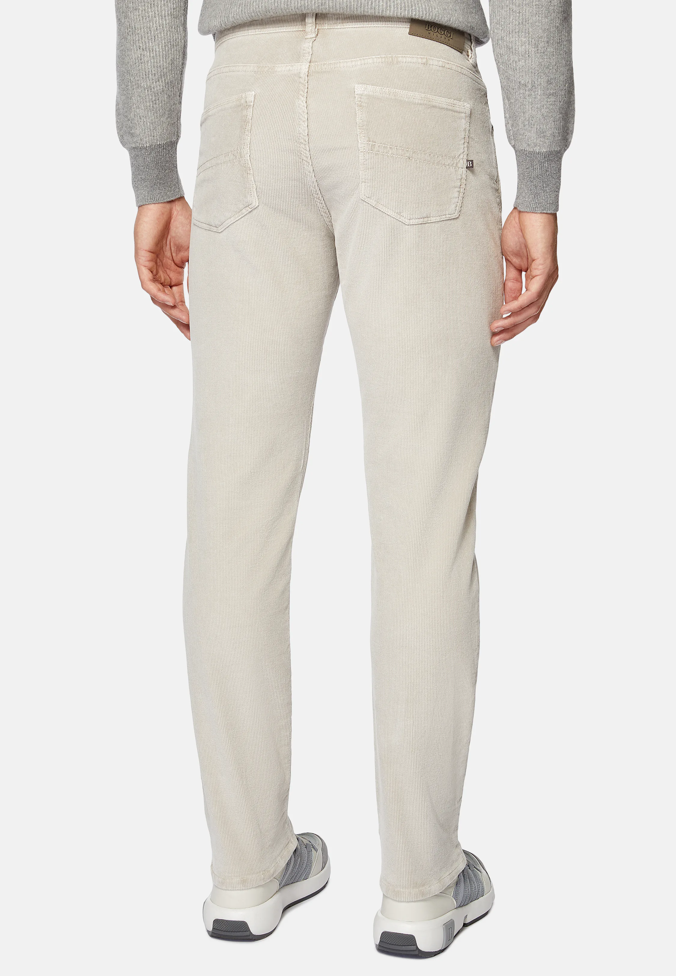 Jeans In Velluto Elasticizzato