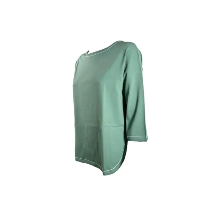 Kangra Maglia Manica 3/4 In Viscosa Verde Acqua