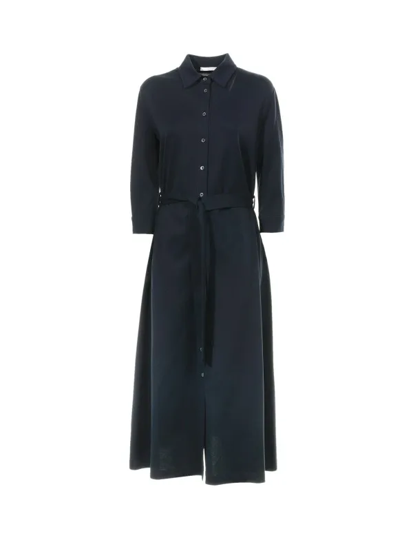 Long shirt dress with belt