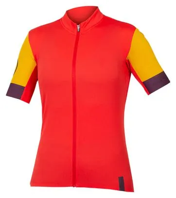 Maglia a manica corta Endura FS260 II Pomegranate Rosso