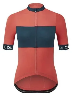 Maglia a manica corta Le Col Sport Donna Blu/Arancione