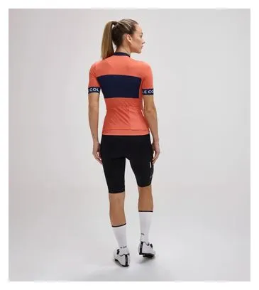 Maglia a manica corta Le Col Sport Donna Blu/Arancione