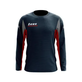 MAGLIA ATLANTE M/L BLU ROSSO RUNNING ZEUS SPORT