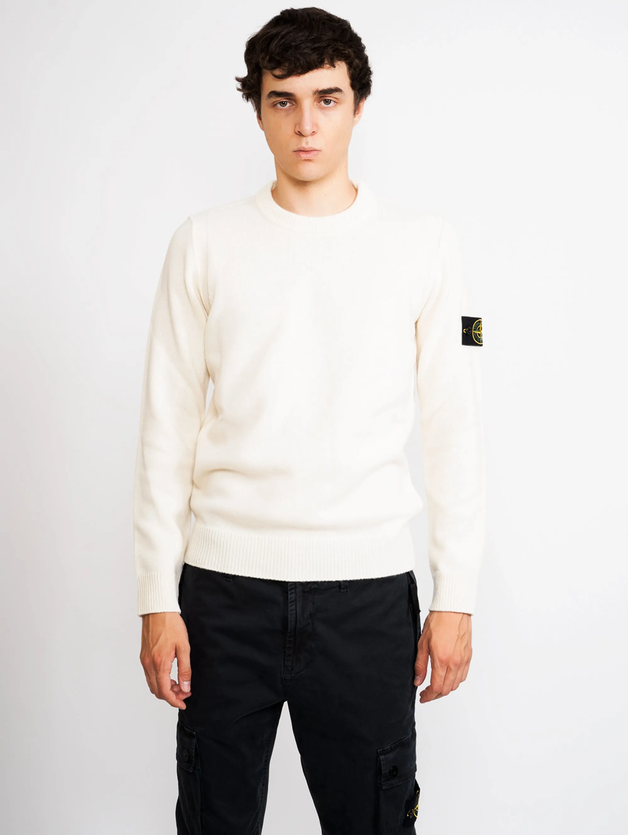 Maglia in Lana Stretch Bianco