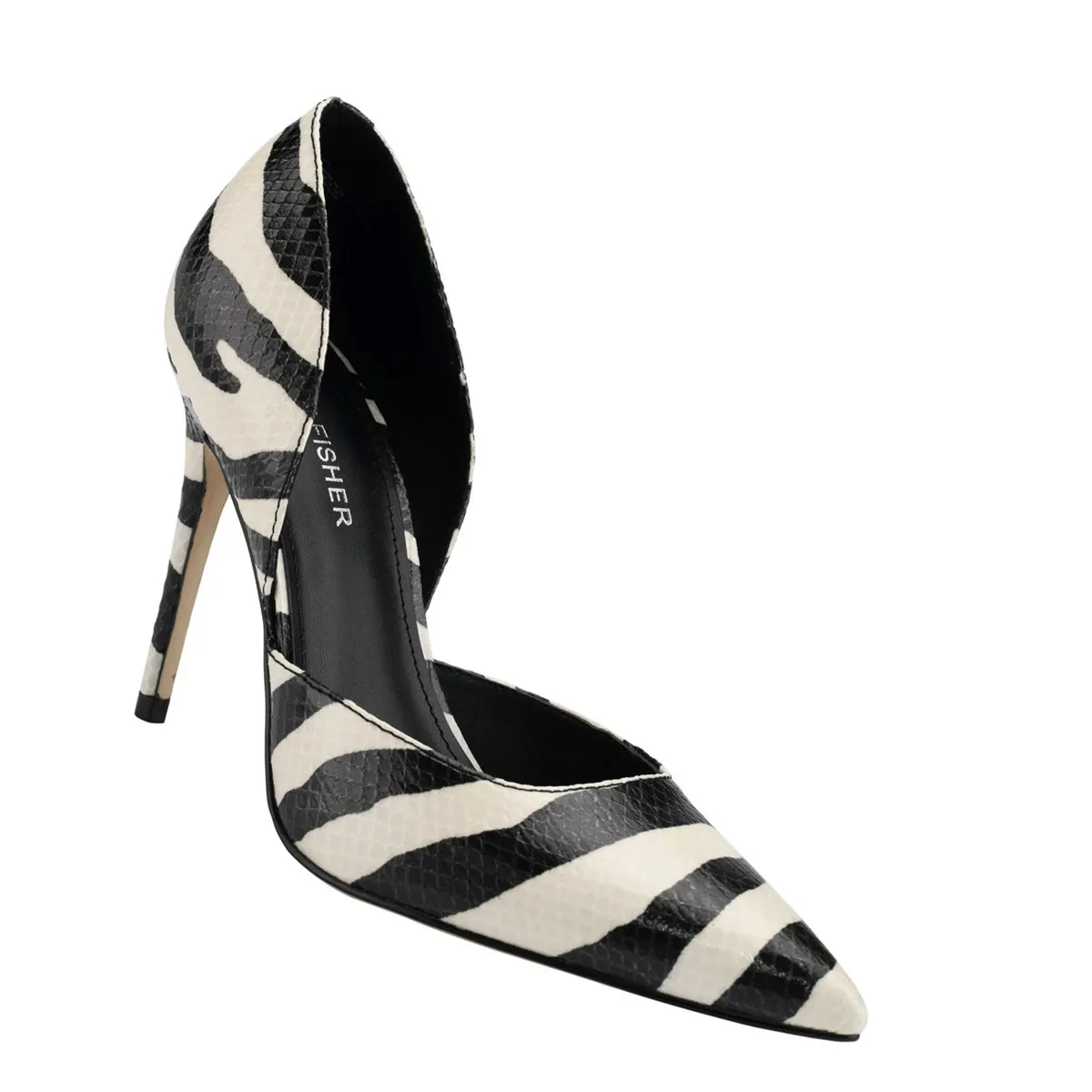 Marc Fisher Heels & Pumps Under Christa Scarpe con punta a punta da donna Zebra Snake