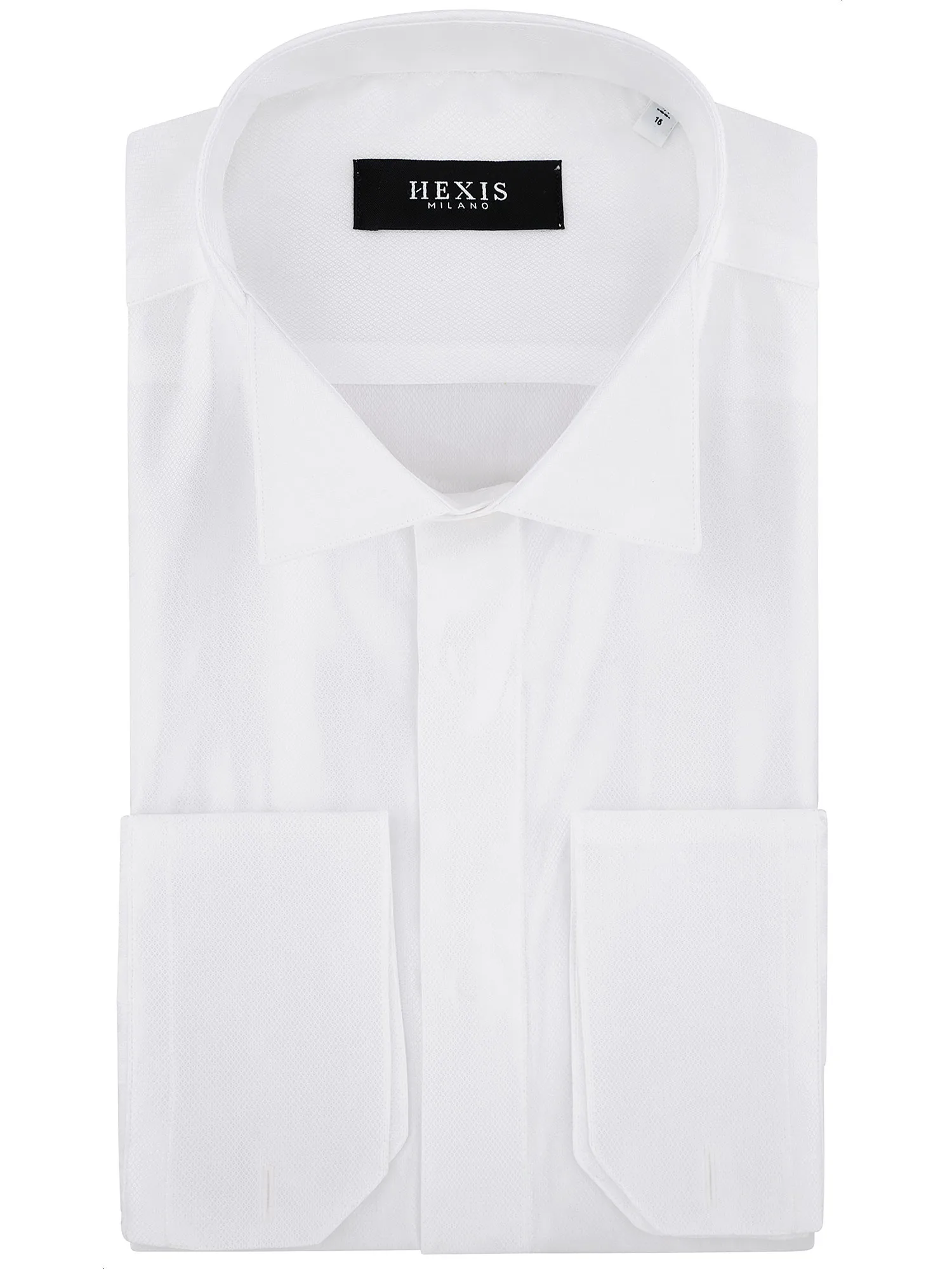 Men's Evening Shirt with Bow Tie Collar and Loose Fit