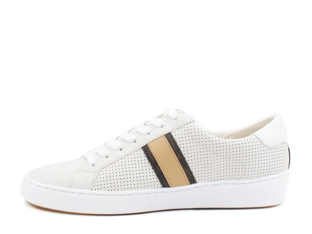 MICHEAL KORS Irving Stripe Lace Up Sneakers Cream 43T0IRFS8L