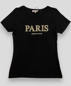 Morgan de toi t-shirt nera