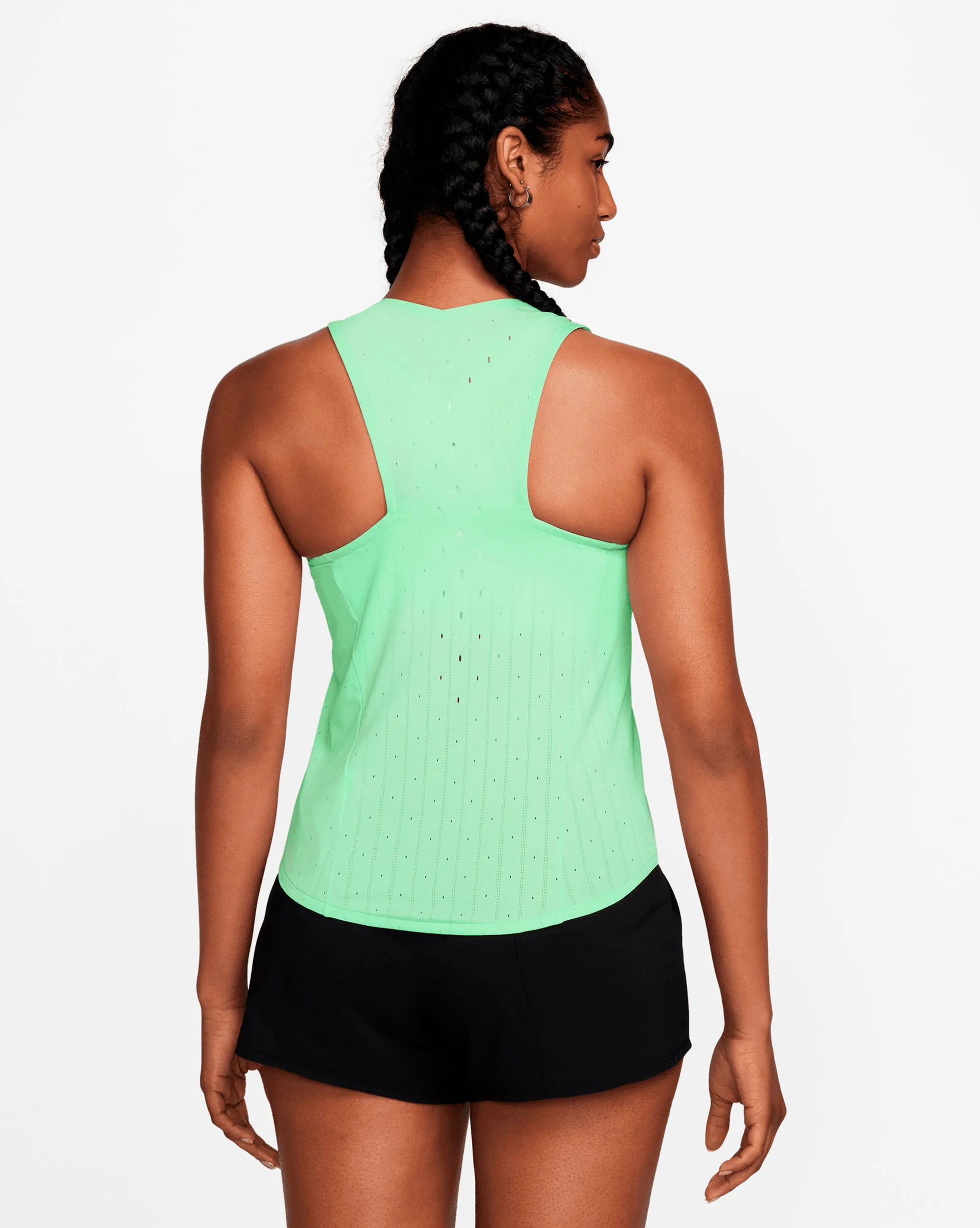 Nike AeroSwift Canottiera da Running Dri-FIT ADV Verde Donna