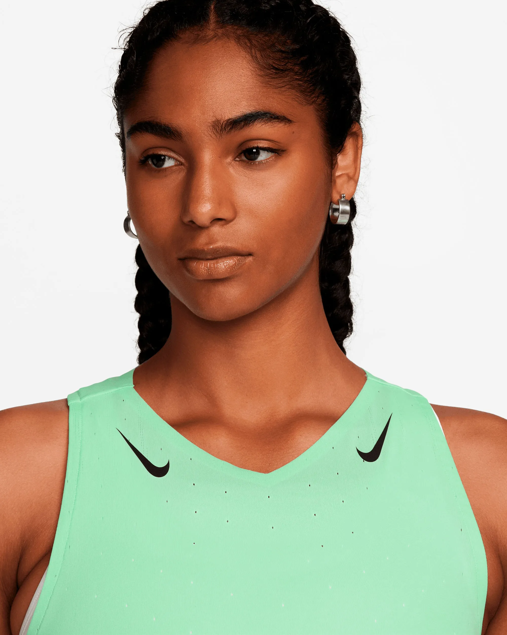 Nike AeroSwift Canottiera da Running Dri-FIT ADV Verde Donna