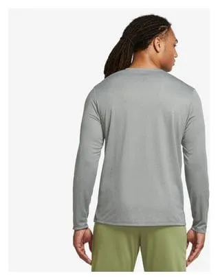 Nike Dri-Fit UV Miler Long Sleeve Jersey Grey