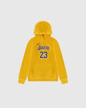 Nike NBA Felpa Los Angeles Lakers LeBron James Giallo Bambino