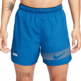 Nike Pantaloncini Running Challenger 5 Flash Court Blue Nero Uomo