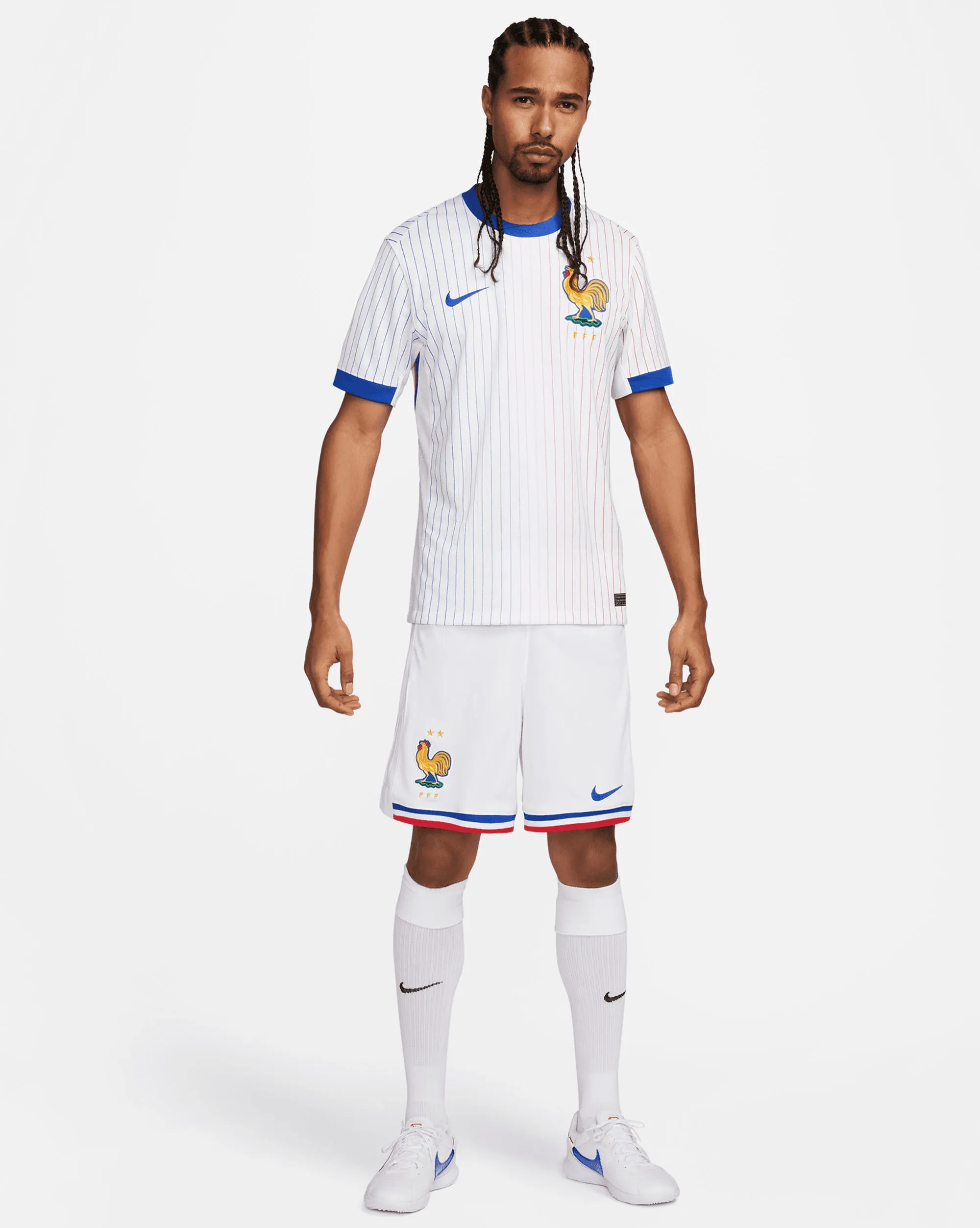 Nike Pantaloncino Home Francia 2024/2025 Bianco Uomo