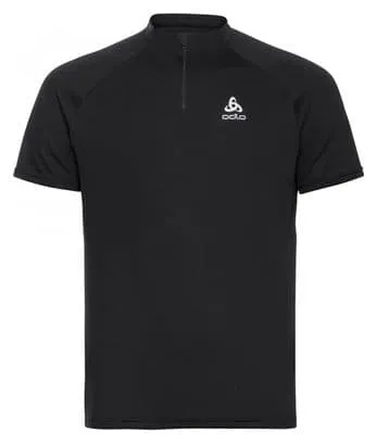 Odlo Essential Trail Short Sleeve 1/2 Zip Jersey Black