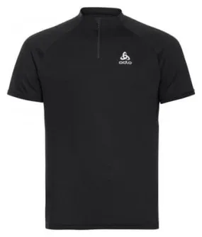 Odlo Essential Trail Short Sleeve 1/2 Zip Jersey Black