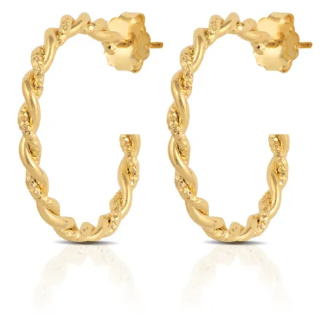 OPS OBJECTS Orecchini Ops in ottone placcati in Oro24K