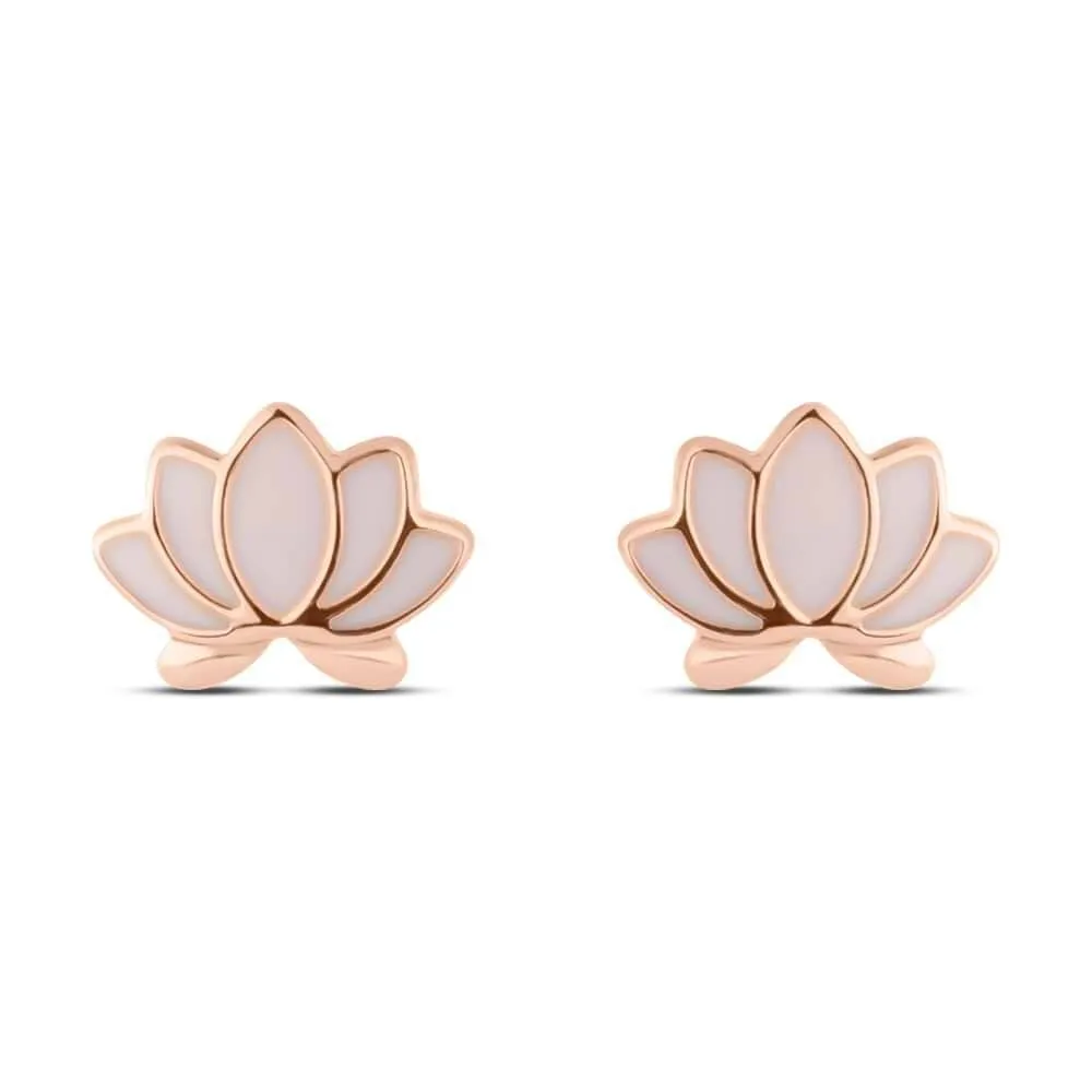 Orecchini Lobo Fiore Di Loto Lady Sweet Acciaio Rosa 1663988